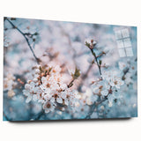 Large abstract floral design in vibrant red and orange tones on acrylic glass, suitable for bedroom or dining room wall art.