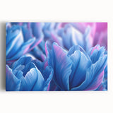 Black and white close-up floral photo on stretched canvas, suitable for kitchen wall art.
