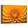 Black and white landscape art painting on framed canvas, featuring a floral design in vintage poster style.