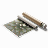 Extra large rolled print of detailed floral art in vibrant colors, ideal for classy bathroom or large living room decor.