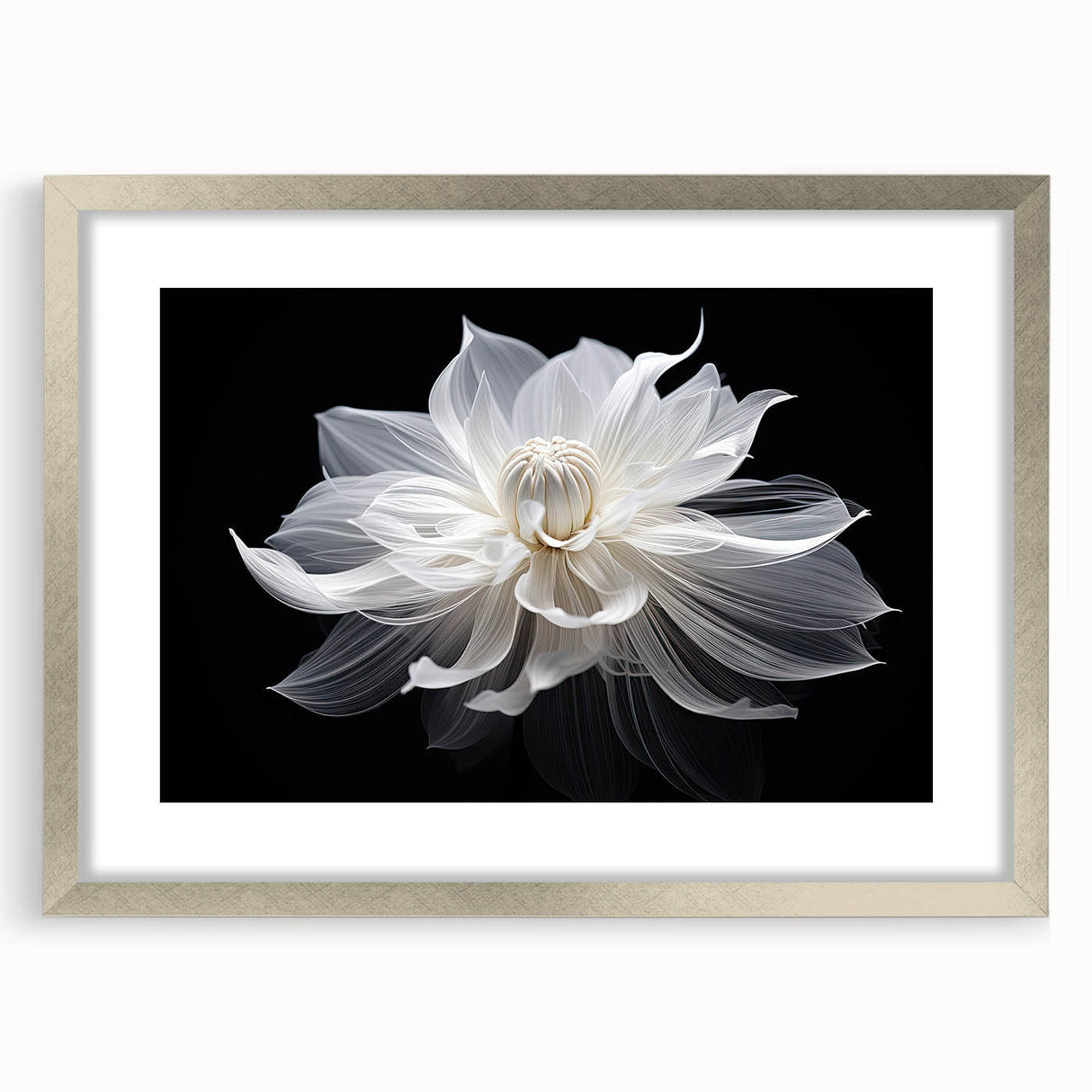 Textured art depicting abstract florals in muted earth tones, framed in silver, ideal for bedroom ambiance.