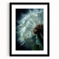 Extra large, abstract art print featuring vibrant, colorful florals on a textured canvas, framed in black.