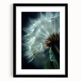 Extra large, abstract art print featuring vibrant, colorful florals on a textured canvas, framed in black.