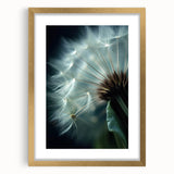 Extra large abstract art print featuring textured florals in gold frame, ideal for living room decor.