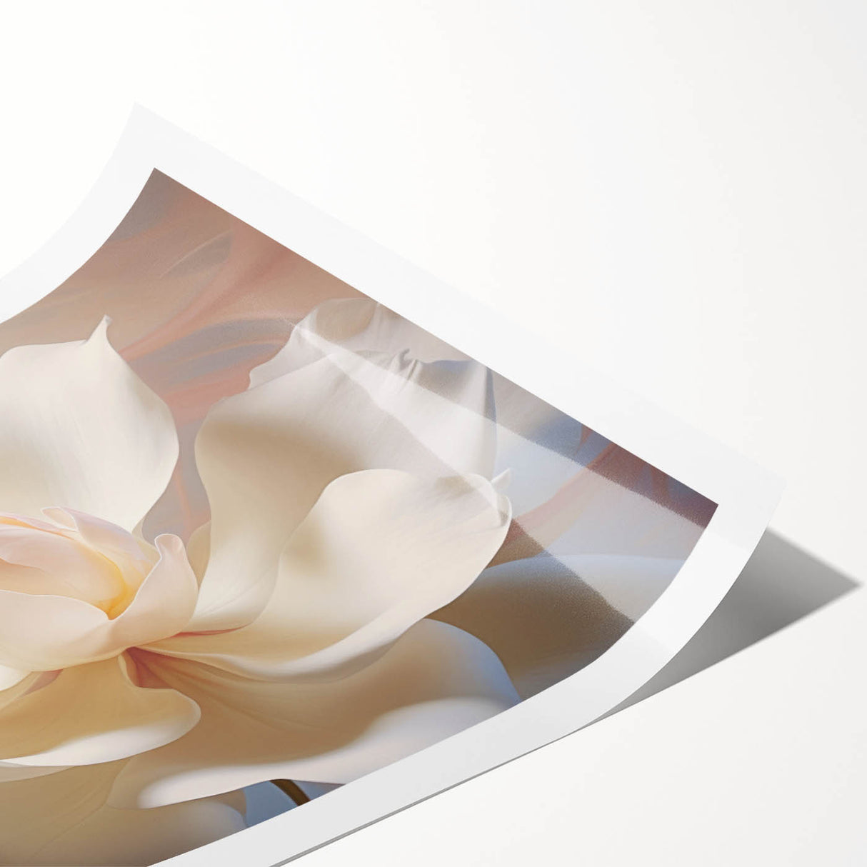 Extra large wall art featuring line art flowers in black on a white background, ideal for large living room wall decor.