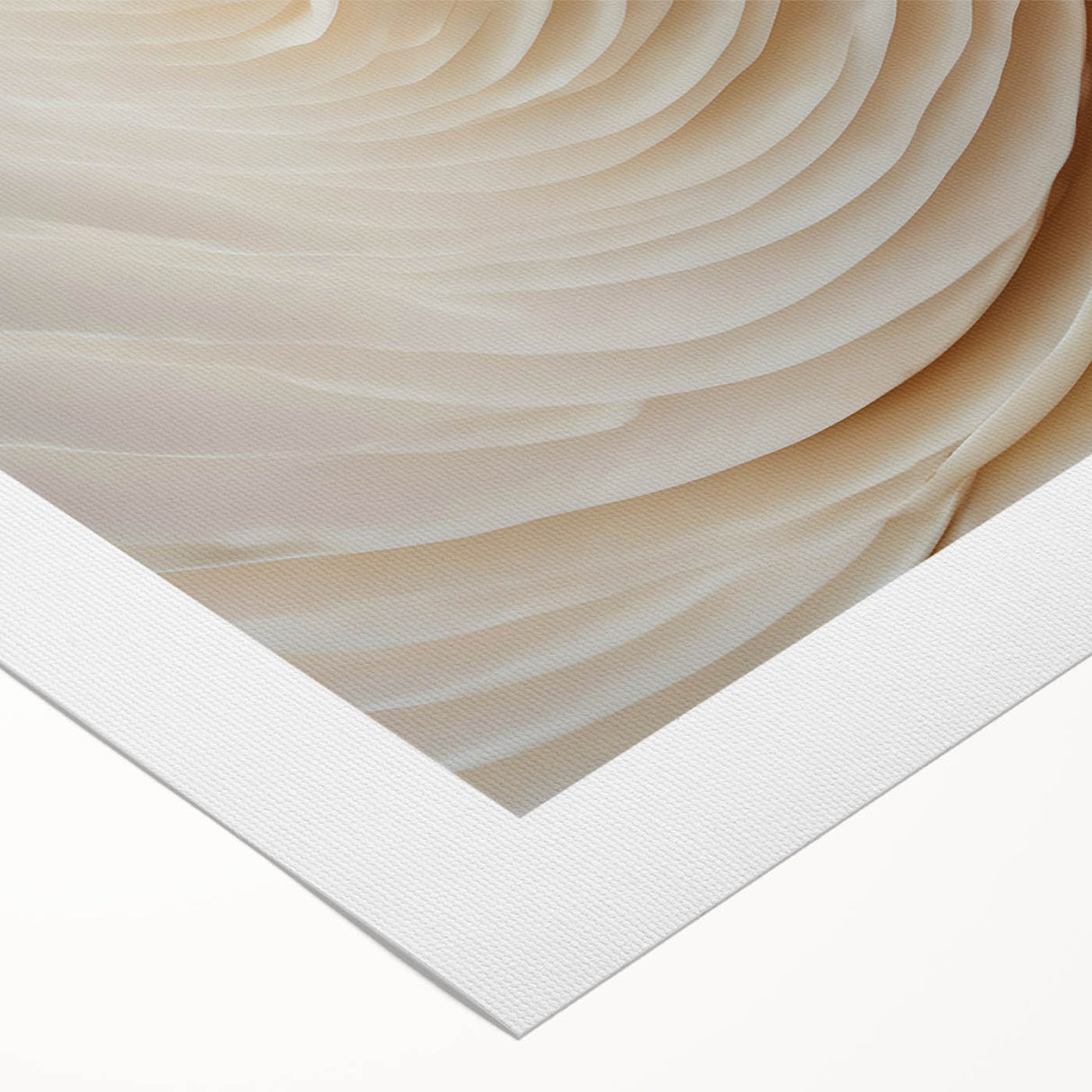 Art deco poster featuring a close-up floral design in muted pastel shades on extra large rolled canvas.