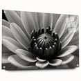 Close-up floral design in soft pastel colors on acrylic glass, suitable for bedroom or dining room decor.