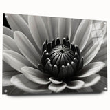 Close-up floral design in soft pastel colors on acrylic glass, suitable for bedroom or dining room decor.