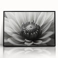 Large abstract wall art featuring a floral design in vibrant colors on a black acrylic frame.