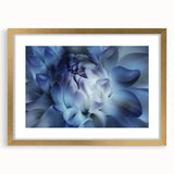 Extra large abstract art print featuring textured florals in soft pastel shades, framed in gold, ideal for living room decor.