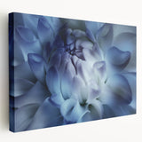 Close-up floral design in soft pastel shades on a stretched canvas, ideal for kitchen wall art.