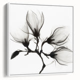 Extra large framed canvas featuring vintage poster art of colorful florals, ideal for living room decor.