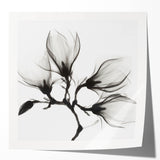 Extra large rolled print featuring close-up floral design in vibrant colors, ideal for dining room wall art.