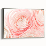 Landscape art painting of vibrant florals on framed canvas, ideal for adding color to a black-themed room.