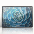 Large abstract wall art featuring vibrant floral designs in a mid-century modernist style, framed in black acrylic.