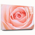 Close-up of a floral acrylic print in vibrant colors, ideal for bedroom or dining room decor.