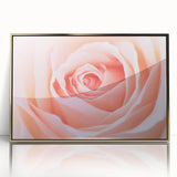 Large art print of a mid-century modernist floral design in vibrant colors on framed acrylic, ideal for modern nursery decor.