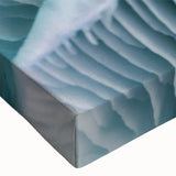 Black and white landscape painting on stretched canvas, depicting a detailed floral design, suitable for bedroom wall art.