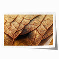 Close-up of green leaves on a rolled canvas print, suited for art wall dining room or bathroom.