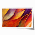 Close-up of green leaves in an extra large, rolled print, ideal for art wall dining room or classy bathroom decor.