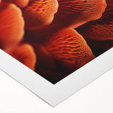 Art deco poster featuring close-up of green leaves, printed on rolled canvas, suited for dining room or bathroom.