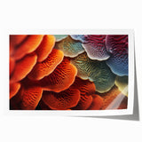 Extra large rolled print featuring a detailed close-up of green leaves.