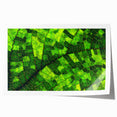 Close-up of green leaves, extra large rolled print with a focus on detailed textures.