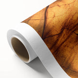 Art Deco style poster featuring close-up of green leaves on rolled canvas, ideal for nursery wall art.
