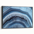 Black and white framed canvas featuring a close-up landscape, ideal for bedroom wall decor.