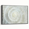 Black and white wall art featuring a close-up landscape, framed in black, ideal for bedroom decor.