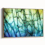 Vintage poster art depicting a serene landscape on a framed canvas, in muted earth tones, ideal for bedroom decor.