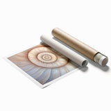 Extra large rolled print of a close-up floral art in pastel shades, ideal for classy bathroom wall art.