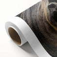 Art deco poster of natural elements in muted earth tones on rolled canvas, suitable for nursery wall art.