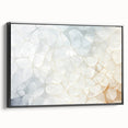 Black and white framed canvas featuring a close-up landscape scene, ideal for bedroom wall art.