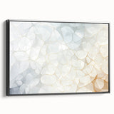 Black and white framed canvas featuring a close-up landscape scene, ideal for bedroom wall art.