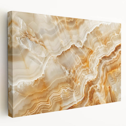 Close-up image of natural elements in soft earth tones on stretched canvas, suitable for kitchen wall art.