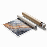 Extra large rolled print featuring close-up of dew on vibrant green leaves, ideal for classy bathroom wall art.