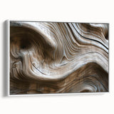 Vintage poster art of colorful natural elements on extra large white-framed canvas, ideal for living room decor.