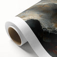 Art deco poster of natural elements in muted earth tones on rolled canvas, ideal for nursery wall decor.