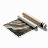 Extra large rolled print of close-up floral art in soft pastel shades, ideal for classy bathroom wall decor.