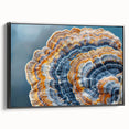Black and white landscape art painting on framed canvas, featuring a detailed vintage poster style.