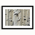 Abstract art print featuring a close-up of trees in vibrant colors on a textured, extra large canvas.