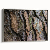 Landscape art painting of trees in vibrant autumn colors on a framed canvas, ideal for living room decor.