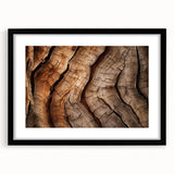 Extra large abstract art print featuring colorful, textured trees on a black framed canvas, ideal for living room decor.