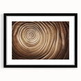 Extra large abstract art print featuring colorful, textured close-up of trees on black-framed canvas.