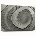 Acrylic print of close-up tree bark in natural tones, suitable for bedroom or dining room decor.