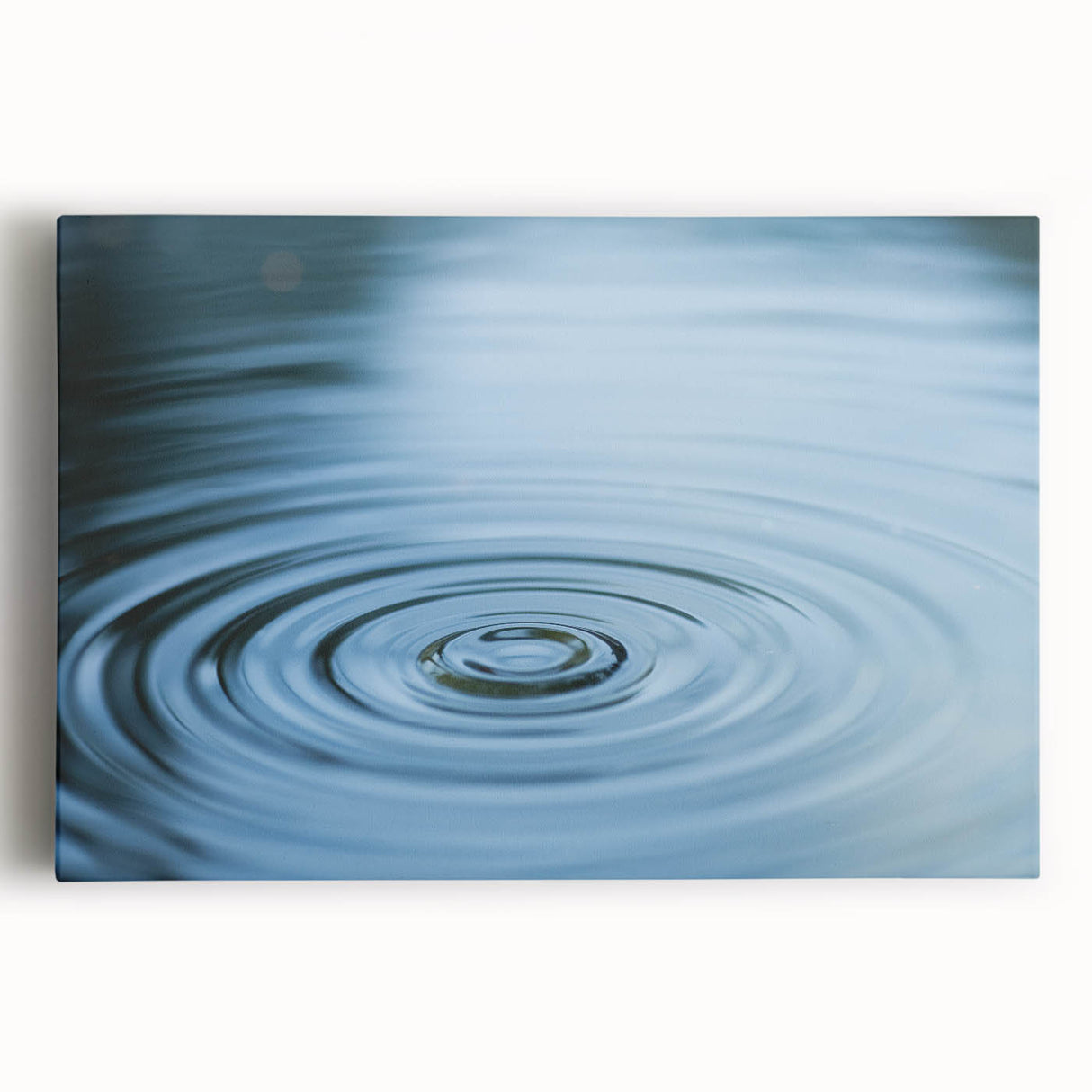 Black and white close-up photo of water droplets on canvas, ideal for kitchen wall art.