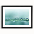 Extra large abstract art print featuring colorful, textured water design on a black framed canvas.