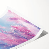 Extra large wall art featuring line art flowers in black on a white background, rolled print format.