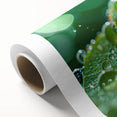 Art deco poster featuring a close-up water design in cool blue and green tones on rolled canvas.